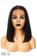 Shoulder Length Long 14 inch Bob 13x6 HD Glueless Lace Front Wig - Image 6