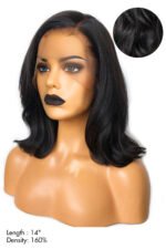 Shoulder Length Long 14 inch Bob 13x6 HD Glueless Lace Front Wig - Image 7