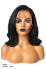 Shoulder Length Long 14 inch Bob 13x6 HD Glueless Lace Front Wig - Image 2