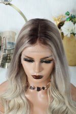 13x6 Glueless Hd Lace Flaxen Blonde Ombre Wig Body Wave-HD64 - Image 6