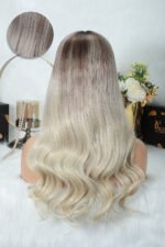 13x6 Glueless Hd Lace Flaxen Blonde Ombre Wig Body Wave-HD64 - Image 5