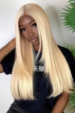 13x6 Hd Lace 613# Bone Straight Wigs-HD24 - Image 5
