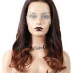 13x6 Glueless Hd Lace Auburn Wig Natural Wave-HD63