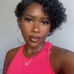 13x6 Fashion Cute Curly Pixie Bob Human Hair - PB07