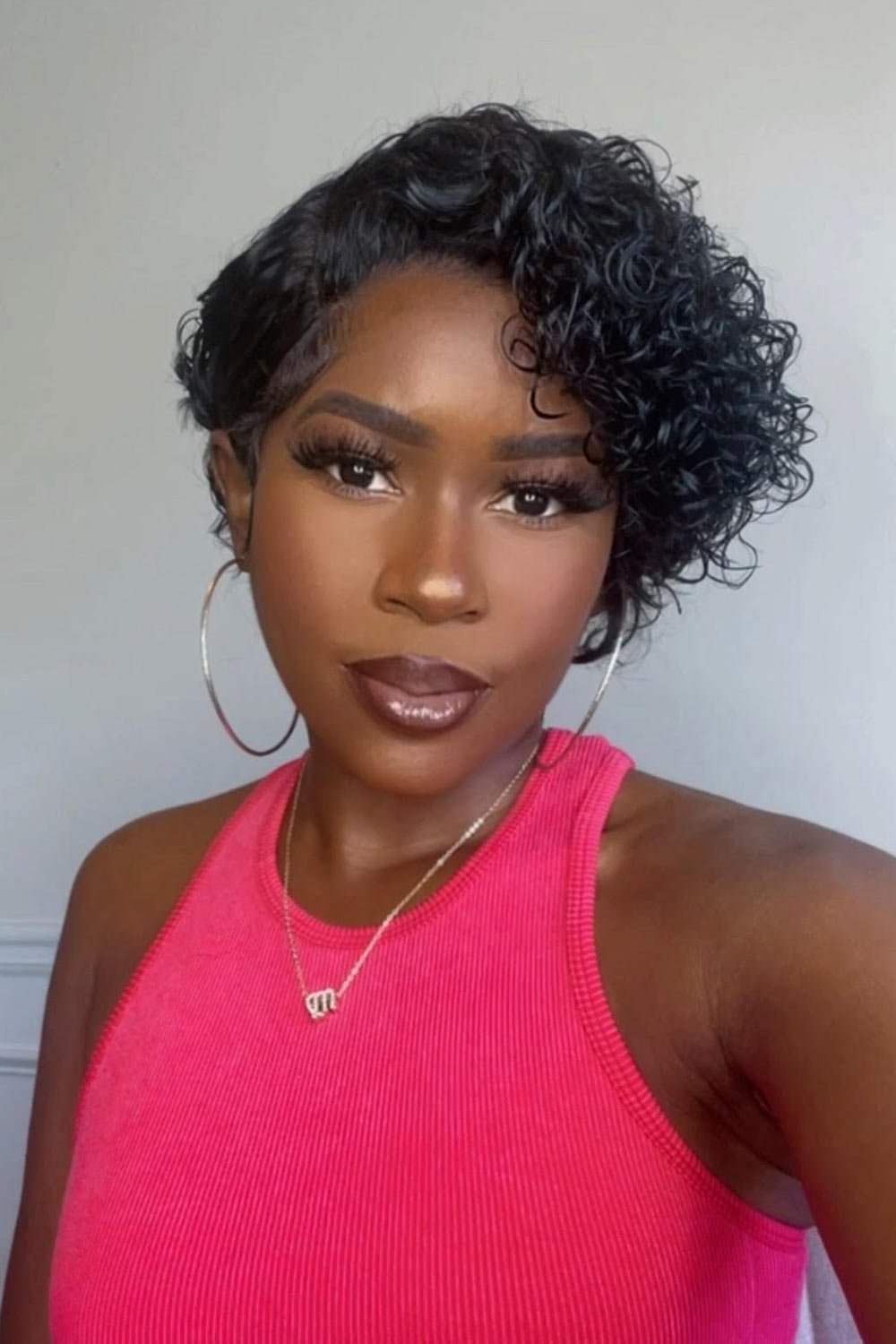 13-6-fashion-cute-curly-pixie-bob-pb07.jpg 13x6 Fashion Cute Curly Pixie Bob Human Hair - PB07 - Image 1
