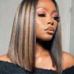T Part Lace Wig Highlight Straight Bob-PB41