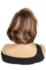 13x4 Lace Front Side Part Highlight Brown Wave Bob Wig 10 inch - Image 3