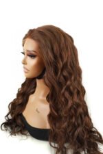 13x6 Brown Color Body Wave Glueless HD Lace Wig- HD77 - Image 5
