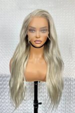 13x6 Glueless Side Part Wigs Ombre Light Blonde Wave Hair