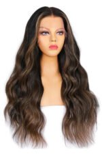 13x6 HD Mocha Brown Highlight Wave Wigs-HD13 - Image 8
