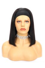 Yaki Straight Bob Human Hair Headband Wig Styles - Image 2