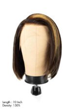 Silk Top Lace Frontal Virgin Human Hair Highlight #27 Color Bob - Image 5