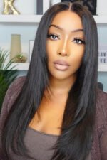 13x6 HD Glueless Wig Feather Straight - HD02