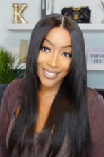 13x6 HD Glueless Wig Feather Straight - HD02 - Image 6