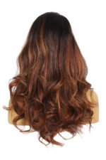 13x6 HD Ombre Brown Dark Roots Wave Wig-HD09 - Image 7