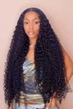 28-40 Inch HD Lace Deep Curly Wig Human Hair - LW05