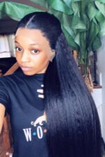 28-40 Inch HD Lace Kinky Straight Wig-LW06