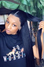 28-40 Inch HD Lace Kinky Straight Wig-LW06 - Image 2