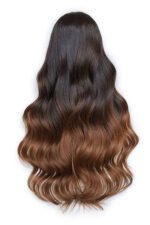 13x6 HD Lace Wig Ombre Dark Brown Human Hair - HD07 - Image 5