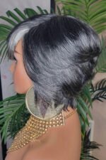 Short Body Wave Layered Bob Wig 13x6 Lace Front Natural Color - Image 5