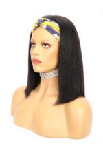 Yaki Straight Bob Human Hair Headband Wig Styles - Image 5