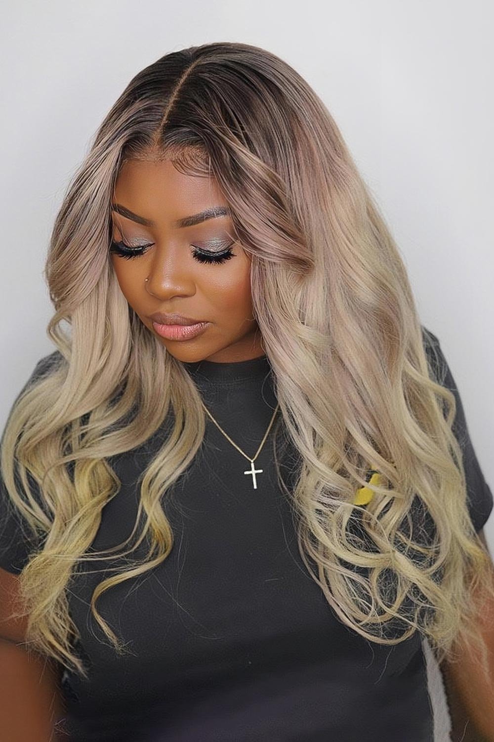 2_7df4a6b1-fe6b-4109-883e-c7a03560ea88.jpg 13x6 Glueless Hd Lace Flaxen Blonde Ombre Wig Body Wave-HD64 - Image 1