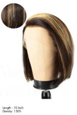 Silk Top Lace Frontal Virgin Human Hair Highlight #27 Color Bob - Image 2