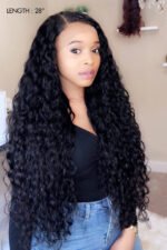 28-40 Inch HD Lace Deep Wave Wig Human Hair - LW03 - Image 2