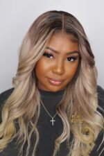 13x6 Glueless Hd Lace Flaxen Blonde Ombre Wig Body Wave-HD64 - Image 8