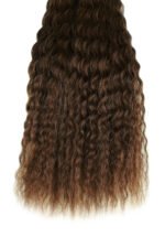 Double Drawn #4a Dark Brown Bulk Hair For Braiding Wet Wave BU37 - Image 2