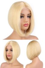 Blunt Cut 613 Blonde Bob 13x4 Full Lace Frontal Short Wigs - Image 4