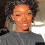 13*6 Lace Front Wigs Curly Pixie Bob Hair PB05