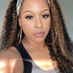 Highlights Curly Headband Wig Human Hair HBW06
