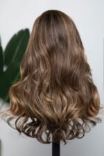 13x6 HD Brown Highlight Wave Virgin Hair Wig-HD26 - Image 3