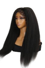 4B Edge Wig Kinky Straight 13x6 Glueless HD Lace Frontal - Image 2