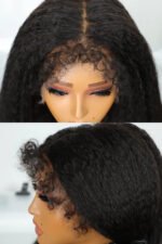 4B Edge Wig Kinky Straight 13x6 Glueless HD Lace Frontal - Image 3