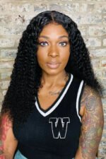 4C Edge Wig Jerry Curl 13x6 HD Lace Frontal Natural Hairline