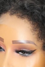 4C Edge Wig Kinky Straight 13x6 HD Lace Frontal Natural Curly Hairline - Image 3