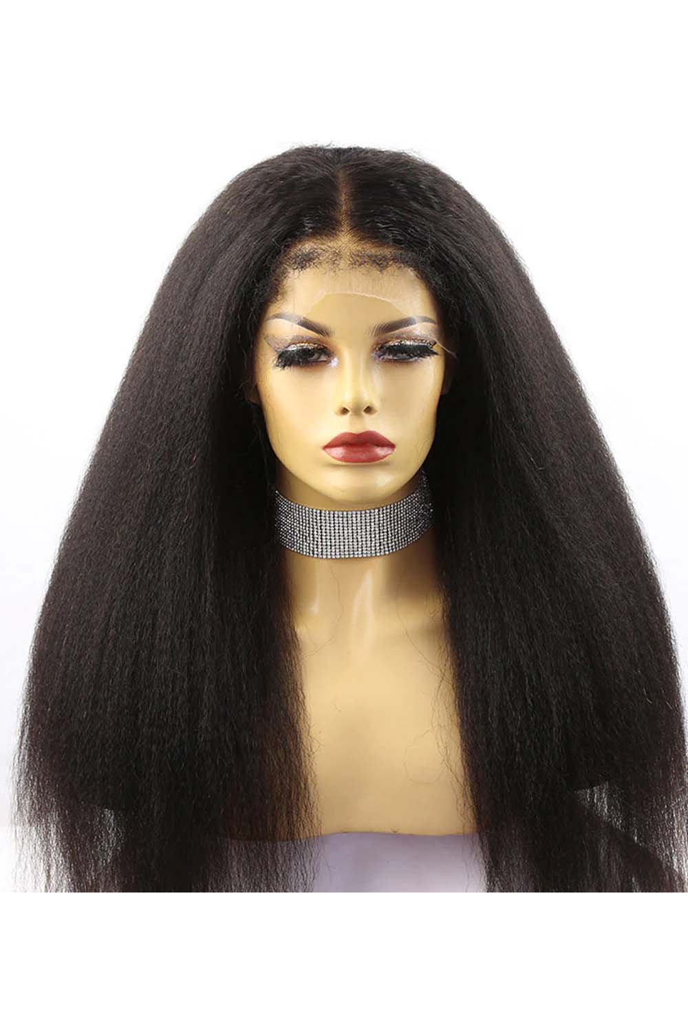 4c-edge-wig-kinky-straight-hd-lace-frontal-natural-curly-hairline-1.jpg 4C Edge Wig Kinky Straight 13x6 HD Lace Frontal Natural Curly Hairline - Image 1