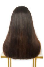 13x6 HD Straight Wigs Ombre Brown Human Hair - HD14 - Image 5