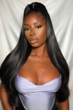 13x6 HD Lace Silky Straight Wigs Human Hair - HD06 - Image 3