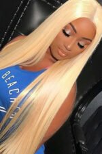 13x6 Hd Lace 613# Bone Straight Wigs-HD24 - Image 2
