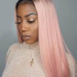 13x6 Glueless Hd Lace Pink Wig Dark Roots-HD51