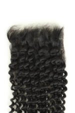 5x5 HD Kinky Curly Lace Closure Net for Wig Cambodia Virgin Hair - Image 2