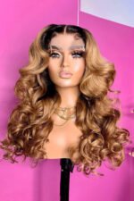 5x5 Lace Closure Ginger Orange Wig Glueless Body Wave Human Hair - Image 4