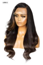 5x5 Lace Closure Wave Wig Highlight Blonde Glueless Human Hair - Image 2