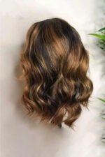 5x5 Lace Closure Wig Highlight Brown 27# Body Wave Human Hair - Image 2