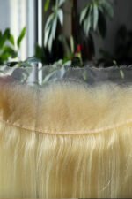 613 Blonde 13x4 Hd Lace Frontal Straight Virgin Hair Pre-plucked - Image 3