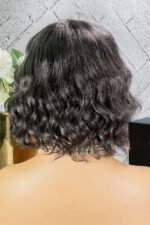 Short Wavy Salt & Pepper Bob Wig For Lady Non Lace MM01 - Image 4