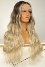 13x6 Blonde Wave Ombre Colored Hair Wigs-HD28 - Image 2